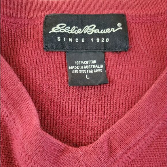 Eddie Bauer Men's V-neck Sweater - Picture 3 of 10